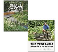 RHS Small Garden Handbook By Andrew Wilson & The Vegetable Grower's Handbook By Huw Richards 2 Books Collection Set