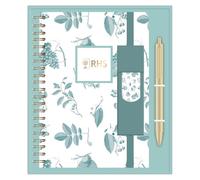 RHS Spiral Notebook Gift Set, Chinoiserie, 80 Pages, 80gsm Paper, Writing Pad, College, School Home, Office Supplies, Lined Notepad, Bullet Journal, Sketchbook, Diary, Composition Book, Pocket Size