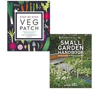 RHS Step-by-Step Veg Patch By Lucy Chamberlain & RHS Small Garden Handbook By Andrew Wilson 2 Books Collection Set