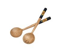 RHS Sunflower Mango Wood Salad Servers - Navy