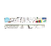 RHS The Royal Horticultural Society Colouring Roll & Pencils, Bugs and Blooms Design, 3 Meters, White, Kids Activity, Play & Learn, Hours Of Fun, Summer Holidays Idea, Colour In Book Alternative