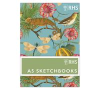 RHS A5 Sketchbooks, Pack of 3, Tropical, for Drawing, Sketching, Doodling, Writing and Scrapbook Designs, with Mixed Media, Pen, Ink, Painting and More, Art, Craft Supplies