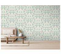 RHS Woodland Songsbirds Sage Wallpaper