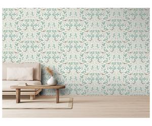 RHS Woodland Songsbirds Sage Wallpaper