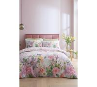 RHS x Catherine Lansfield 'Enchanted Butterfly Garden' So Soft Duvet Cover Set in Pink | Size: Super King RHS x Catherine Lansfield Pink Super King