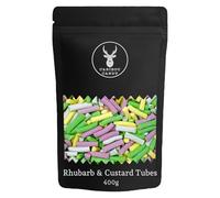 Rhubarb & Custard Tubes Pick n Mix Favourite Sweets - 400g Sweet Bag - Classic Retro Candy Gift for Birthdays & Parties