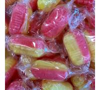 Rhubarb & Custard Twists │ Gift Jar │ 420g │ Original Rhubarb & Custard Twists Retro Sweets Victorian Gift Jar by Candy Hive - Timeless Treats, Authentic Flavour