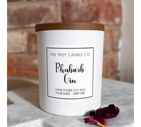 Rhubarb Gin Candle 300Ml White Jar