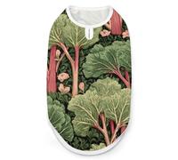 Rhubarb Vegetables Pet Vest Tank Top Clothes Breathable Costume for Dog Cat Puppy