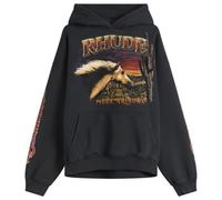 Rhude Men's Mesa Stallion Hoodie Vintage Black/ Red/ Yellow