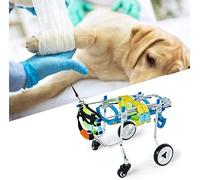 RHUDIE Dog Wheelchair, Adjustable Legs Behind Dog Wheelchair, Pet Assisted Legs Hind Legs, Small/Medium/Large Dog Soft and Comfortable Wheelchair(S)