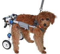 RHUDIE Dog Wheelchair, Collapsible Dog Wheelchair Pet Walker Cat and Dog Walker Dog Car Disability Dog Car Wheelchair(XS (widened))