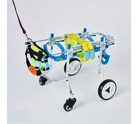 RHUDIE Dog Wheelchair, Dog Wheelchair, Adjustable Full Support Pet Wheelchair 4 Wheels Dog Cart Front and Hind Legs for Handicapped Small Dog Doggie Puppy Cat(Xxl)