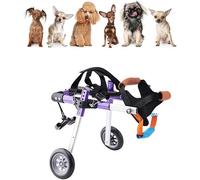 RHUDIE Dog Wheelchair, Dog Wheelchair for Back Legs, Adjustable Full Support Pet Wheelchair with 2 Wheels, Dog Cart Hind Legs Rehabilitation for Handicapped Dog Puppy Doggie Cat Within 20kg(M)