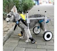 RHUDIE Dog Wheelchair, Pet Wheelchair, Four Wheels Adjustable Dog Wheelchair for-Leg Rehabilitation Cart Paralyzed Pet Walk Assistant(Xxl)