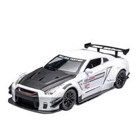 RHUIMEI 1:24 For GT-R God Of War Alloy Die-casting Car Model Ornaments Collection(White)