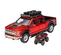 RHUIMEI 1:24 For Raptor Pickup Truck F-150 Alloy Die-casting Simulation Off-road Vehicle Model(Red)
