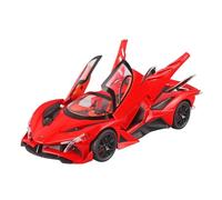 RHUIMEI For 1:24 Alloy Model A Pull-back, Sound And Light Simulated Sports Car Model Suitable For Collection Display As An Ornament And Also As A Toy Car Exquise(Red)