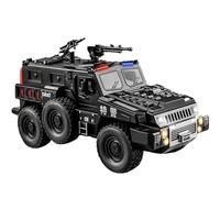 RHUIMEI For 2025 New Large Alloy Explosion-proof SWAT 110 Off-road Vehicle Armored Police Vehicle(Black2)