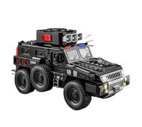 RHUIMEI For 2025 New Large Alloy Explosion-proof SWAT 110 Off-road Vehicle Armored Police Vehicle(Black)