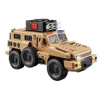 RHUIMEI For 2025 New Large Alloy Explosion-proof SWAT 110 Off-road Vehicle Armored Police Vehicle(Brown)