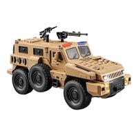 RHUIMEI For 2025 New Large Alloy Explosion-proof SWAT 110 Off-road Vehicle Armored Police Vehicle(Brown2)