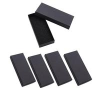 RHUISHU 5 Pieces Pocket Folding Knife Boxes Universal Square Collection Cardboard Gift Box with Absorbent Sponge Pad Black Hard 4.72x2.09x0.78