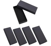 RHUISHU 5 Pieces Pocket Folding Knife Boxes Universal Square Collection Cardboard Gift Box with Absorbent Sponge Pad Black Hard 4.72x2.09x0.78