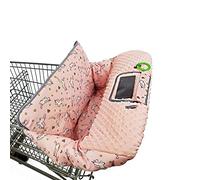 RHYDEER Shopping cart Cover for Babies-high Chair Cover, Dotted Minky Touching, Multi in 1 Design, 360 Full Protection, roll in and go, Universal fit, Pink Unicorns