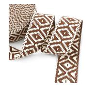 RHyikxuhp Cotton Canvas Webbing Tapes | Multicolor 5m x 38mm Usage Scenario: Bag Straps, Belt Making, Decorative Sewing Trims(Rd825-light Coffee)