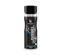 RHYMES Deodorant Spray |200 ML | Body Perfume For Men | TN - Lemon, Leafy Green, Aquatic | MN - Violet, Lilly of the valley, Cinnamon, Rose | BN - Musk, Tonka, Woody, Amber, Leathery