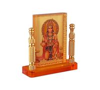 Rhymestore Hanuman JI Bajrang Bali Murti for Car Dashboard, Office Table, Home, Mandir | Idol Statue Showpiece Decor (RYM-Hanuman ji piller-1157)