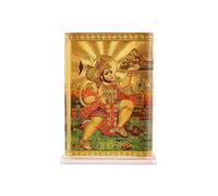 Rhymestore Hanuman ji Murti for Car Dashboard, Office Table, Home, Mandir | Idol Statue Showpiece Decor Sculpture for Gift (RYM-Hanumanji_Acrylic Frame)