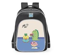 Rhymh Girls Cute Dinosaur Backpack Dinosaur Schoolbag (C03,M)