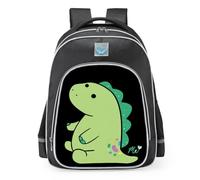 Rhymh Girls Cute Dinosaur Backpack Dinosaur Schoolbag (C04,L)