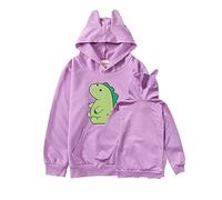 Rhymh Girls Moriah Elizabeth Cat's Ear Shaped Hoodies Kids Uk Hoody Sweatshirts Moriah Elizabeth Merch (purple,160cm,11 Years,12 Years)