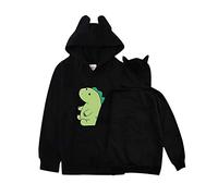 Rhymh Girls Moriah Elizabeth Cat's Ear Shaped Hoodies Kids Uk Hoody Sweatshirts Moriah Elizabeth Merch (black,170cm,13 Years,14 Years)