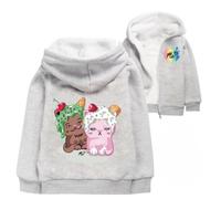 Rhymh Girls Moriah Elizabeth Coat for Boys Girls Uk Hoody Top Kids Plus Sweater Moriah Elizabeth Merch (grey,160cm,11 Years,12 Years)