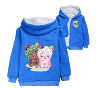 Rhymh Girls Moriah Elizabeth Coat for Boys Girls Uk Hoody Top Kids Plus Sweater Moriah Elizabeth Merch (blue,160cm,11 Years,12 Years)