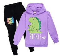 Rhymh Girls Moriah Elizabeth Hoodies Set Kids Uk Hoody Top Boys Sweatshirts Ranboo Crown Moriah Elizabeth Merch (purple,160cm,11 Years,12 Years)