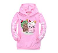 Rhymh Moriah Elizabeth Boys Girls Pocket Hoodies Uk Hoody Top Ranboo Crown Moriah Elizabeth Merch (pink,160cm,11 Years,12 Years)