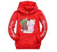 Rhymh Moriah Elizabeth Boys Girls Pocket Hoodies Uk Hoody Top Ranboo Crown Moriah Elizabeth Merch (red,170cm,13 Years,14 Years)