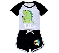 Rhymh Moriah Elizabeth Tracksuits T Shirt and Shorts 2pcs Set for Girls Boys Moriah Elizabeth Merch T Shirt Outfits (Black,140cm,7 Years,8 Years)
