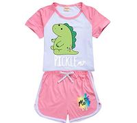 Rhymh Moriah Elizabeth Tracksuits T Shirt and Shorts 2pcs Set for Girls Boys Moriah Elizabeth Merch T Shirt Outfits (Pink,160cm,11 Years,12 Years)