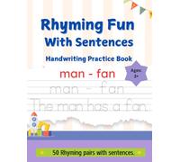 Rhyming Fun with Sentences: Handwriting Practice Book for Kids: Trace, Write, and Learn Rhyming Words with Simple Sentences