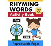 Rhyming Words Workbook Activity Book for Preschool and Kindergarten: Rhyming Activities for Kids