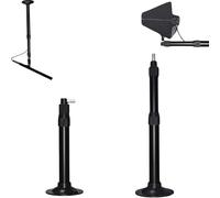 RhymKawa 2 pcs Wall Mount for Shuer UA874 PA805 Wireless Antenna Paddle Install, Mic Hanger Stand for Sdudio, Conference, Aluminum (Black, Small)