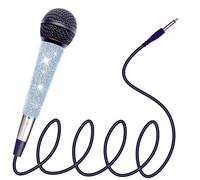 RhymKawa 58 Vocal Microphone with XLR Cable, Black Die-Cast Body and Sparkle Silver Handle Sleeve for KTV, Singing, DJ, Church, Presentation, Recording