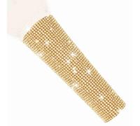 RhymKawa B58 Champagne Gold Cover Decorate Universal Wired Microphone SM58LC, Beta 58a, Glitter Rhinestones Sleeve Replacement Shining on Wedding Party Tours TV Shows