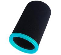 RhymKawa Black Pop Filter with Cyan Ring for Shure SM7B/SM7dB